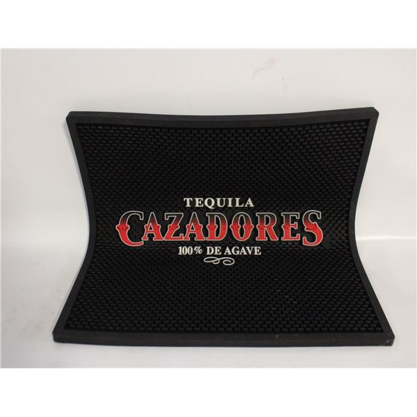 TEQUILA CAZADORES BAR SPILL MAT RUBBER 17"X17"