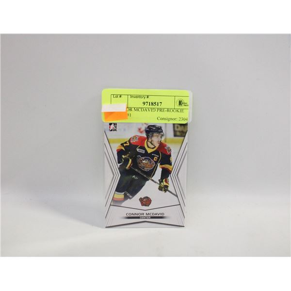 CONNOR MCDAVID PRE-ROOKIE CARD #1