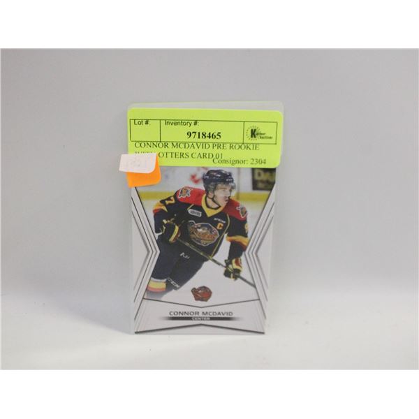 CONNOR MCDAVID PRE ROOKIE WITH OTTERS CARD 01