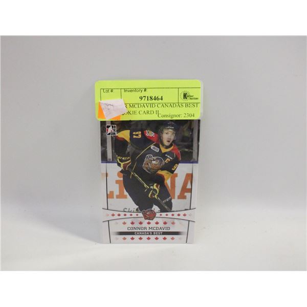 CONNOR MCDAVID CANADAS BEST PRE-ROOKIE CARD II