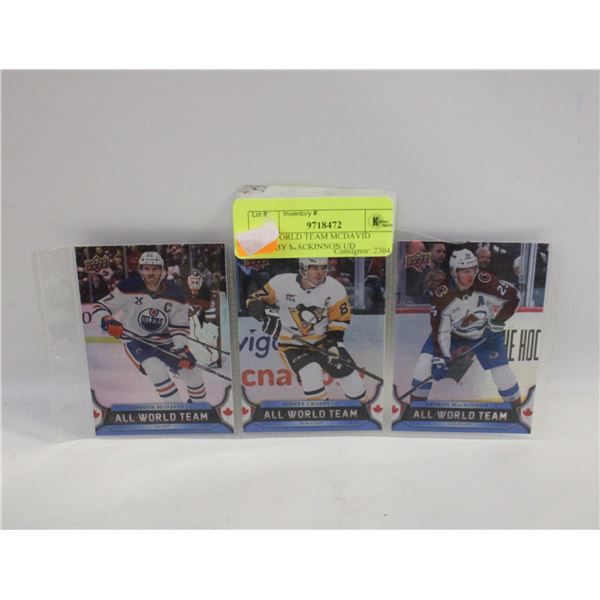 ALL WORLD TEAM MCDAVID CROSBY MACKINNON UD