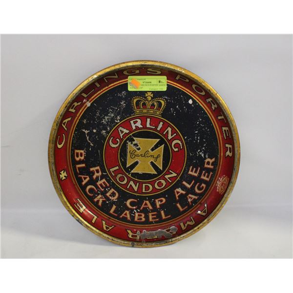 VINTAGE CARLINGS PORTER AMBER ALE RED CAP