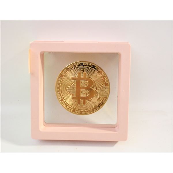 NOVELTY BITCOIN COMMEMORATIVE GOLD TONE