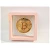 Image 1 : NOVELTY BITCOIN COMMEMORATIVE GOLD TONE