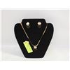 Image 1 : NEW JEWELRY DISPLAY W/ NECKLACE AND EARRING