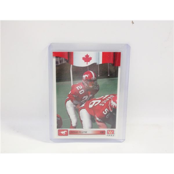 DOUG FLUTIE 92 CFL FOOTBALL CARD IN