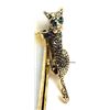 Image 2 : 17) GOLD TONE JAGUAR BROOCH. WITH