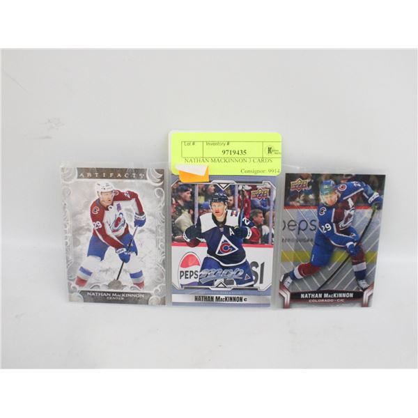 NATHAN MACKINNON 3 CARDS