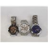 Image 1 : 3 STEEL BRACELET WATCHES