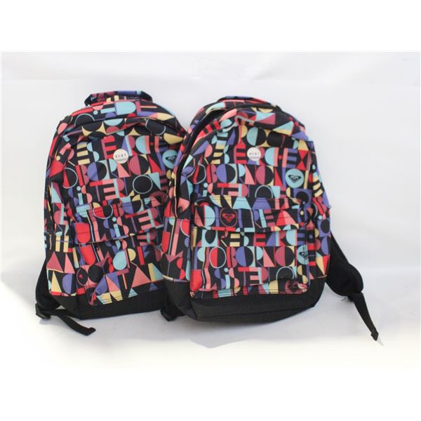 TWO NEW ROXY SOUL SISTER BACKPACK