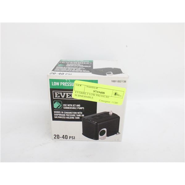 EVERBILT LOW PRESSURE SUBMERSIBLE