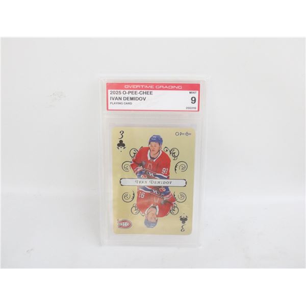 2025 O-PEE-CHEE PLAYING CARD IVAN DEMIDOV