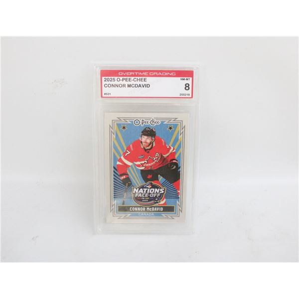 2025 O-PEE-CHEE CONNOR MCDAVID 4 NATIONS