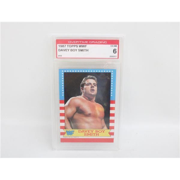 1987 TOPPS WWF DAVEY BOY SMITH WRESTLING