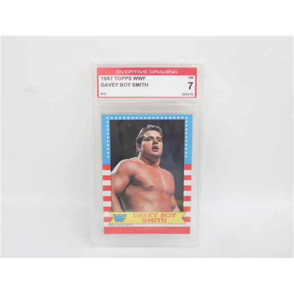 1987 TOPPS WWF DAVEY BOY SMITH WRESTLING