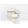 Image 1 : SET OF 3 SQUARE CERAMIC CANNISTERS