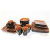 Image 1 : STONEWARE DINNER SETS, TIGER'S EYE GLAZING