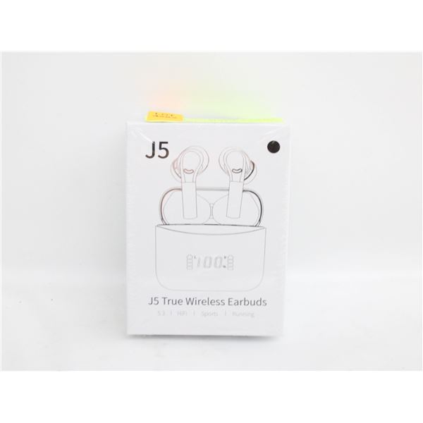 NEW SEALED J5 TRUE WIRELESS EARBUDS WITH LCD