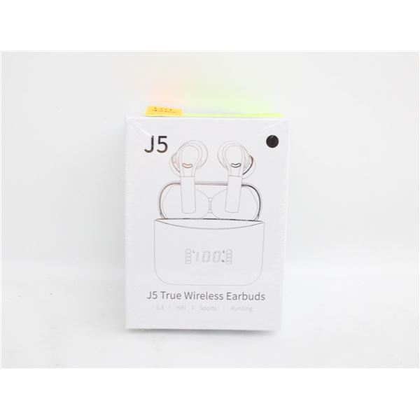 NEW SEALED J5 TRUE WIRELESS EARBUDS WITH LCD