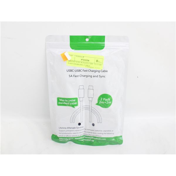 BRAND NEW SEALED USBC TO USBC FAST CHARGING CABLE