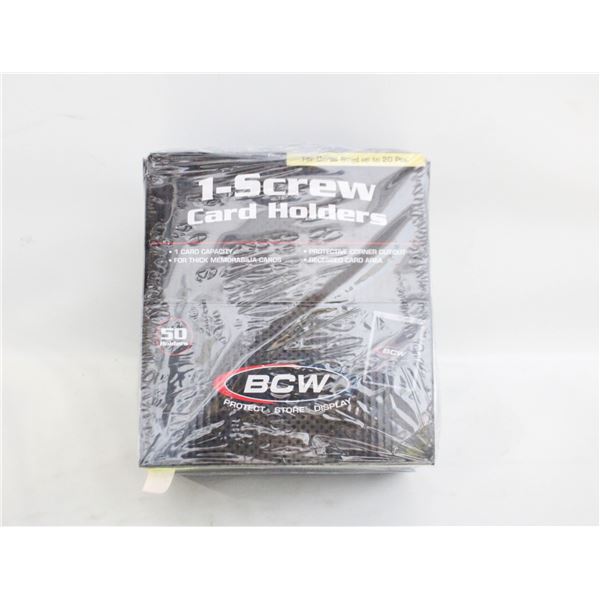 SEALED BOX OF NEW BCW STANDARD SCREW