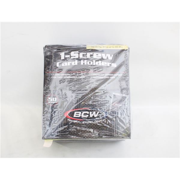 SEALED BOX OF NEW BCW STANDARD SCREW