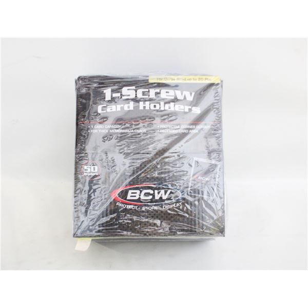 SEALED BOX OF NEW BCW STANDARD SCREW