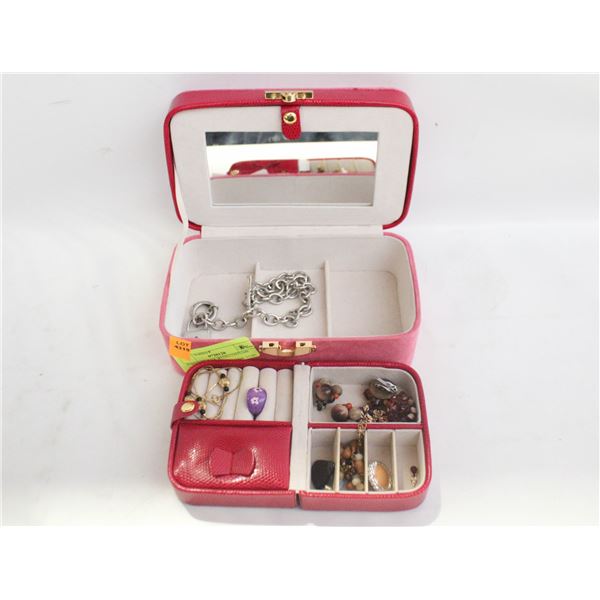 JEWELLRY BOX WITH COSTUME JEWELRY