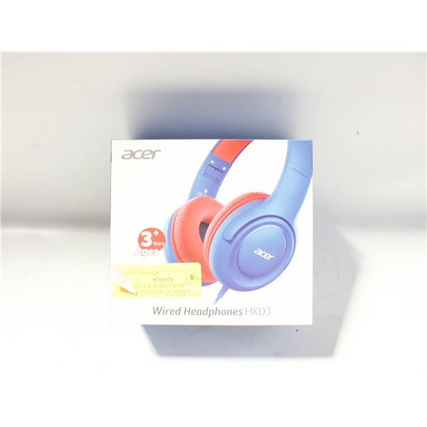 BRAND NEW SEALED ACER HEADPHONES HK03 FOR KIDS