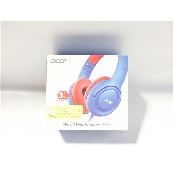 BRAND NEW SEALED ACER HEADPHONES HK03 FOR KIDS