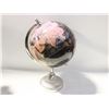 Image 1 : DECORATIVE GLOBE, SEPIA TONES ON BLACK, 13" TALL