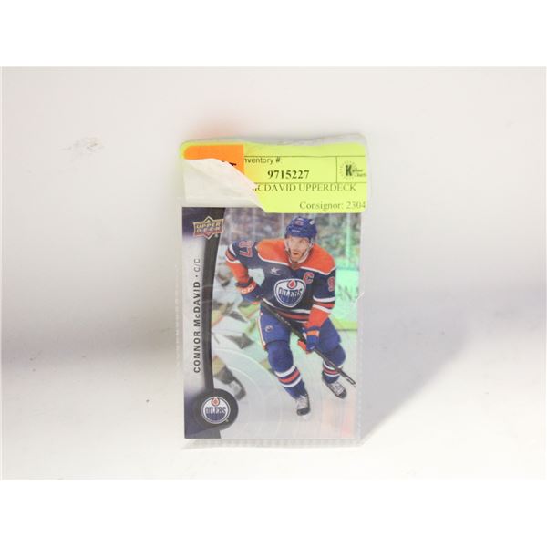 CONNOR MCDAVID UPPERDECK CARD #97