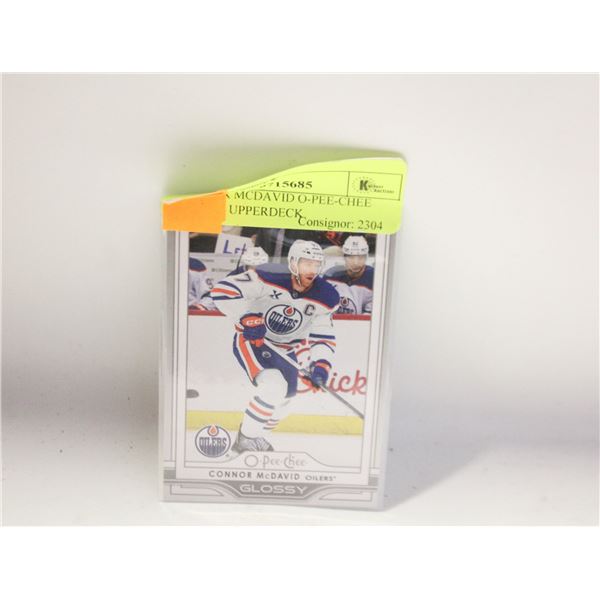 CONNOR MCDAVID O-PEE-CHEE GLOSSY UPPERDECK