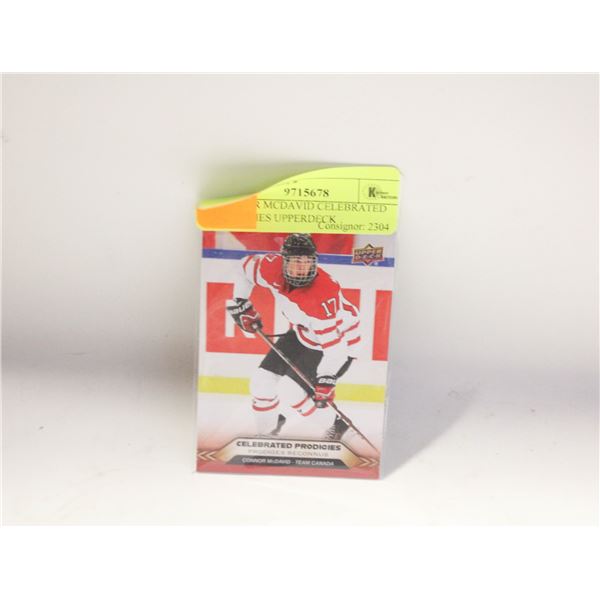 CONNOR MCDAVID CELEBRATED PRODIGIES UPPERDECK