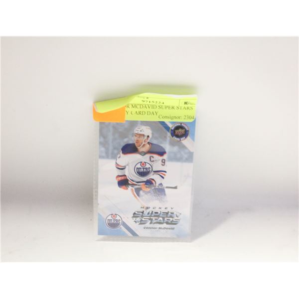 CONNOR MCDAVID SUPER STARS HOCKEY CARD DAY