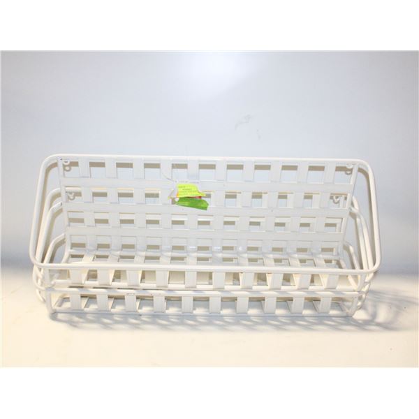 2 X 24 INCH NEW ASHLAND WHITE METAL SHELVES