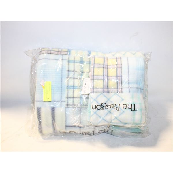 THE PARAGON TWIN FLEECE BLANKET & SHAM