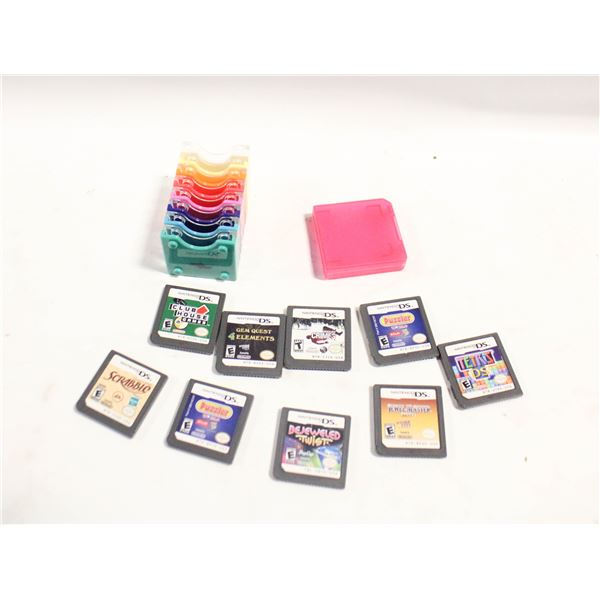 9 DS GAMES & HOLDERS