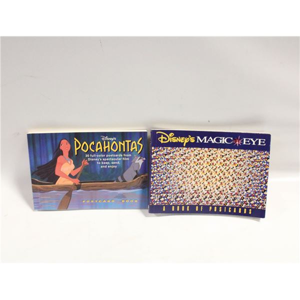 DISNEY MAGIC EYE & POCAHONTAS POSTCARDS