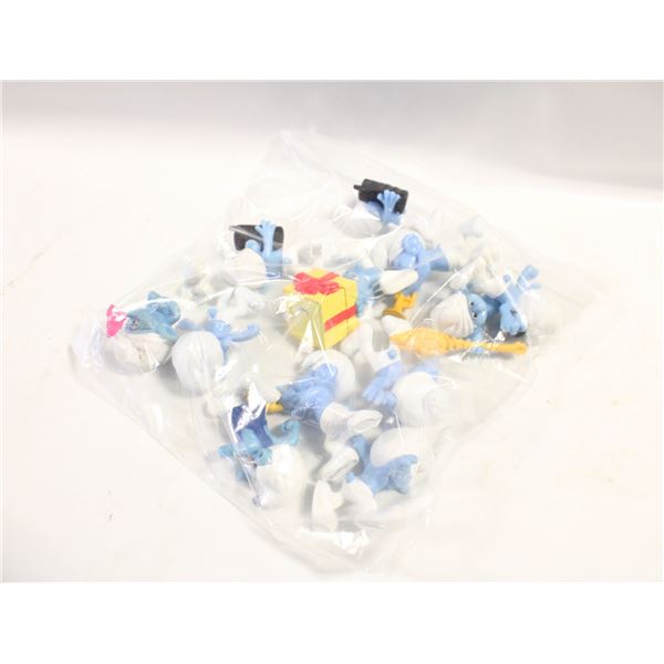 12 SMURF FIGURES