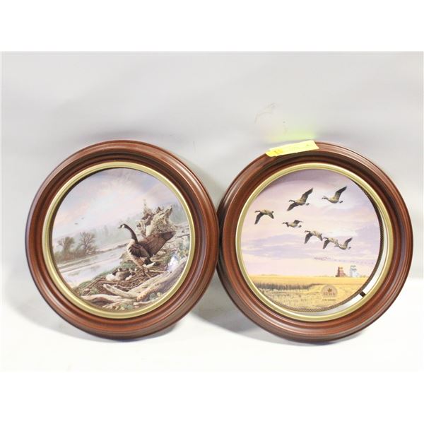 2 LTD ED FRAMED COLLECTOR PLATES