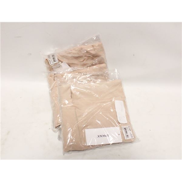 SPANK SHAPEWARE 4PCS OF POWER SHORTS TAN SZ S