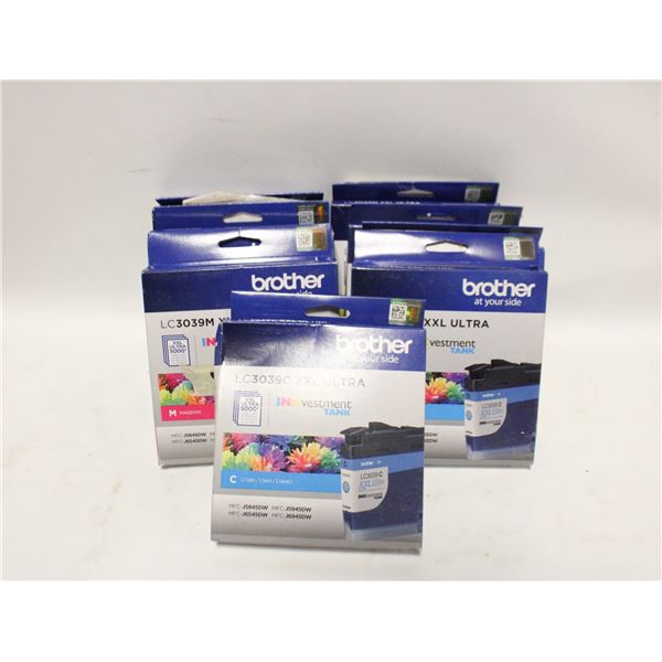 LOT OF 8 BROTHER PRINTER INK LC 303 SERIES