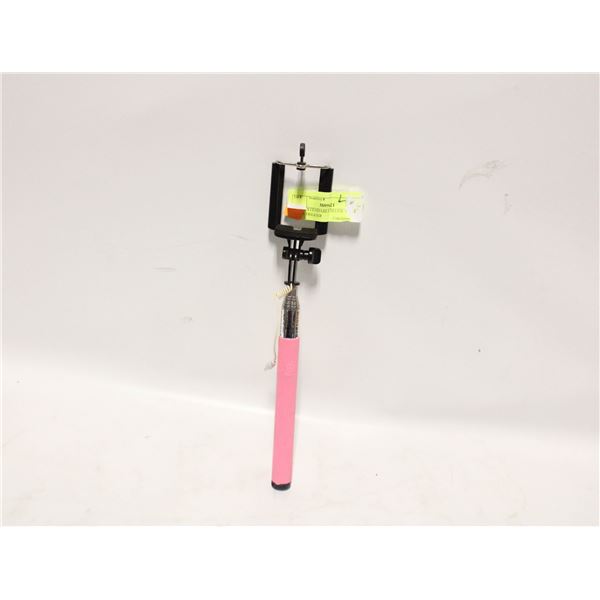 PINK EXTENDABLE SELFIE STICK WITH TRIGGER