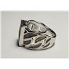Image 2 : 9)  SILVER TONE WITH BLACK AGATE