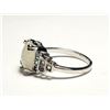 Image 2 : 11)  SILVER TONE WITH LAB CREATED OPAL