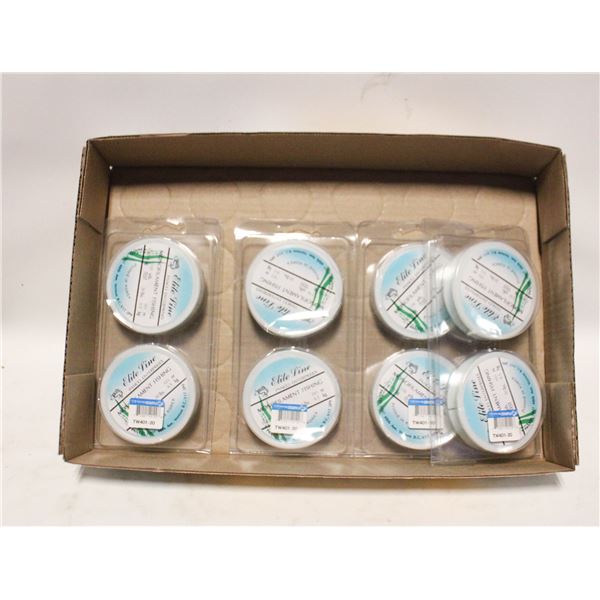 8 SPOOLS OF MONOFILAMENT FISHING LINE 20LB TEST-