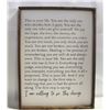 Image 1 : WOODEN FRAMED INSPIRATIONAL QUOTE