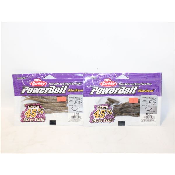 2 X BERKLEY POWERBAIT MAX SCENT
