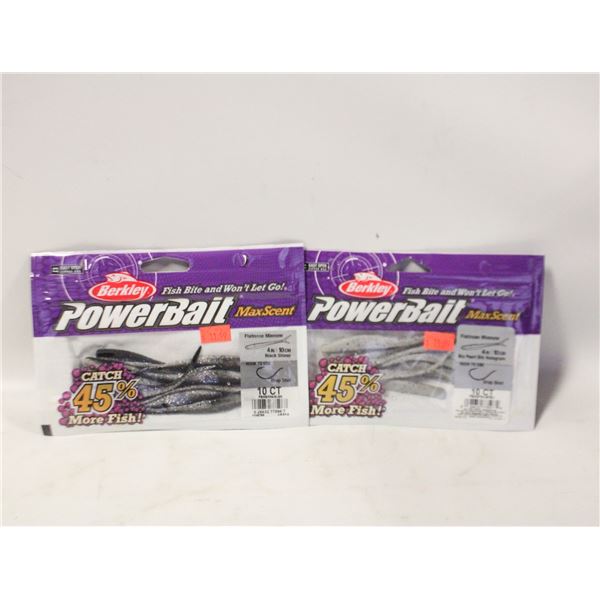 2 X BERKLEY POWERBAIT MAX SCENT